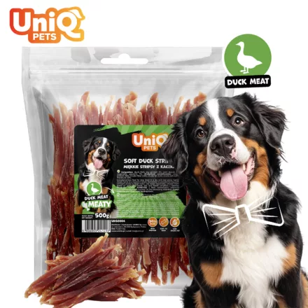 UNIQ PETS KUTYASNACK Puha Kacsahússzeletek 500g (UDS0004)