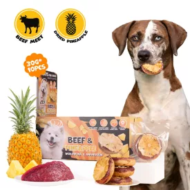   UNIQ PETS KUTYASNACK Kollagénes Fánk Marhahússal és Szárított Ananásszal 7cm 30g (UDS1030)