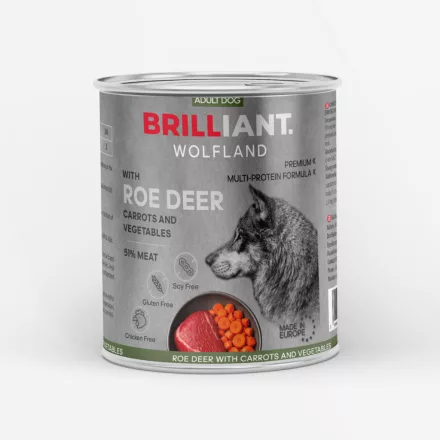 Brilliant Wolfland Premium 800g Kutyakonzerv Őz
