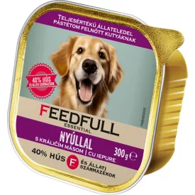 Feedfull Essential Alutálcás Kutyaeledel Nyúl 300g