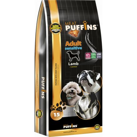 Puffins Adult Sensitive Bárány + Vad 15kg