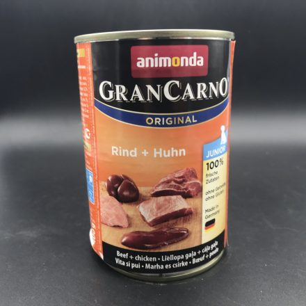 6x GranCarno 400g Junior Csirke + Marha