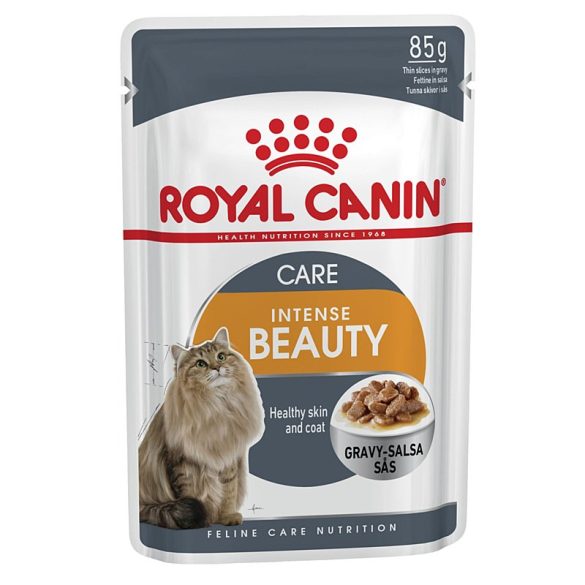 ROYAL CANIN INTENSE BEAUTY CARE - szószos nedves táp felnőtt macskák részére a szebb szőrzetért és az egészséges bőrért (12*85g)