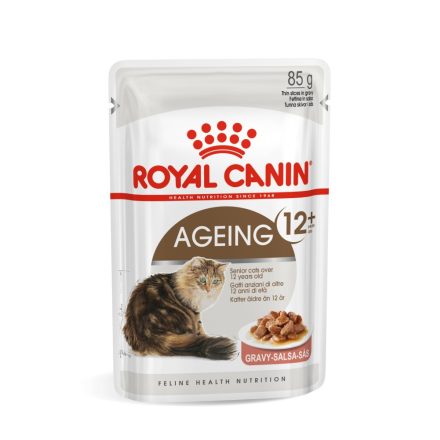 ROYAL CANIN AGEING 12+ GRAVY - idős macska szószos nedves táp  (12*85g)
