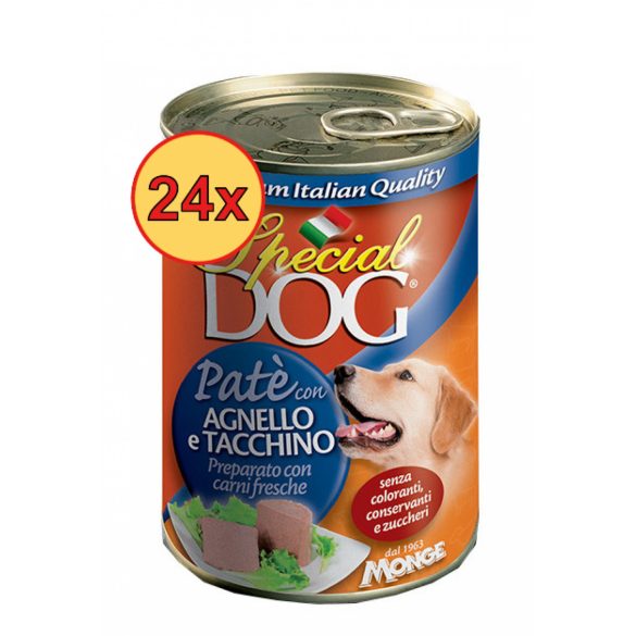24x Special Dog 400g Paté bárány + pulyka