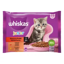   13x Whiskas 4x85g Junior Klasszikus ételek mártásban DD06G, FD18L