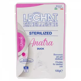 24x Lechat Excellence Alutasak 100g Steril Kacsa