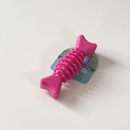 Gumi játék csontváz alakú 12cm - RÓZSASZÍN