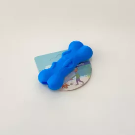 Gumicsont kutyafejjel 9cm - KÉK