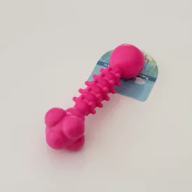 Gumibuzogány, csörög 15cm - RÓZSASZÍN