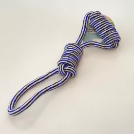 Húzós rágókötél 33cm - kék