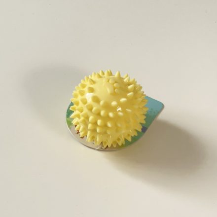 Tüskés gumilabda 5cm - sárga