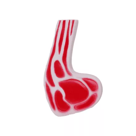 UNIQ PETS KUTYAJÁTÉK SQUEAKIES steak sípolóval 13 cm (UDT0083)