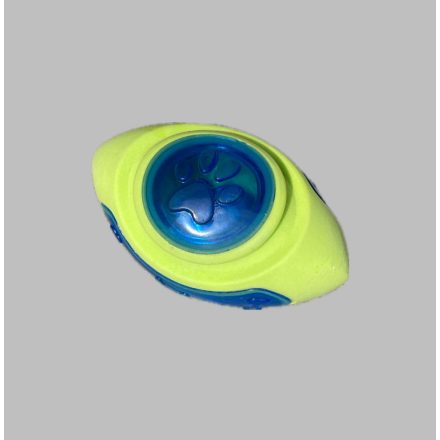 Rögbi labda 15cm, világítós - zöld