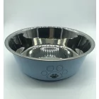 Etetőtál - kék, fém, csúszásgátló gumitalppal 26cm 1900ml