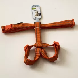   Kutyahám, fényvisszaverő csíkkal - nyak 45-60cm, mellméret 48-75cm - NARANCS