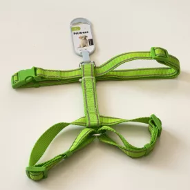   Kutyahám, fényvisszaverő csíkkal - nyak 45-60cm, mellméret 48-75cm - ZÖLD
