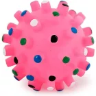 Tüskés, kemény gumilabda 10cm - rózsaszín
