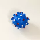 Tüskés, kemény gumilabda 10cm - kék