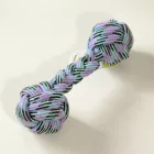 Súlyzó alakú köteles játék - 28cm - LILA
