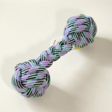 Súlyzó alakú köteles játék - 28cm - LILA
