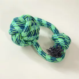 Kötél labda, húzókával - 45cm/Ø10cm - ZÖLD
