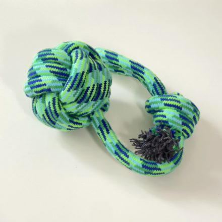 Kötél labda, húzókával - 45cm/Ø10cm - ZÖLD
