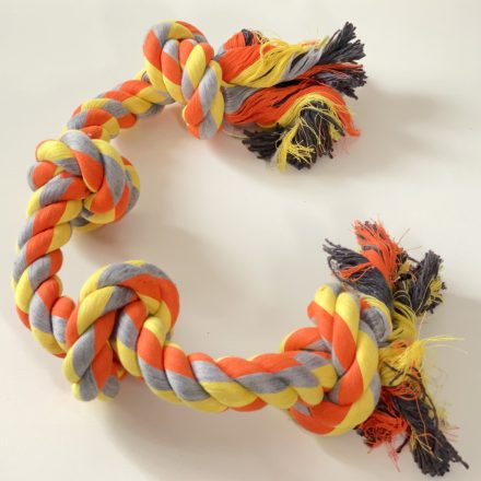Rágókötél 4 csomóval, 60cm - NARANCS