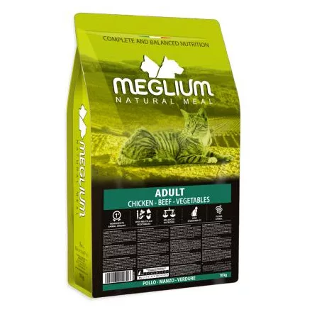 Meglium Cat Adult Chicken Beef Vegetables 10kg