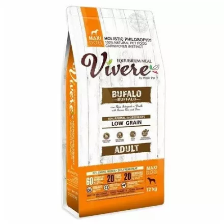 Vivere Adult Maxi Buffalo & Peas & Brown rice 12kg