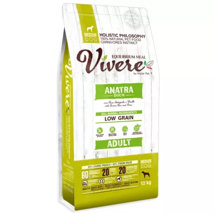 Vivere Adult Medium Duck & Peas & Brown rice 12kg