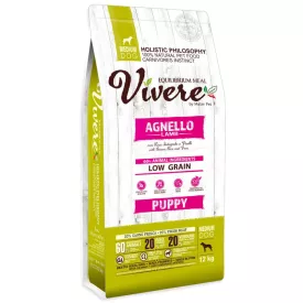 Vivere Puppy Medium Lamb & Brown Rice 12kg