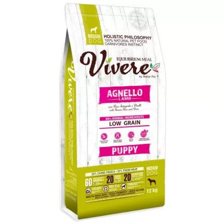 Vivere Puppy Medium Lamb & Brown Rice 12kg